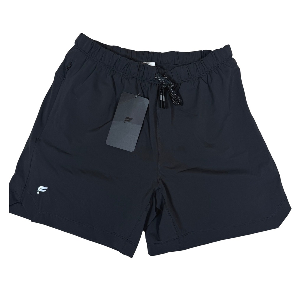 Fabletics The One Short Mens Small Black NEW Lined 5 Inch Athletic Training